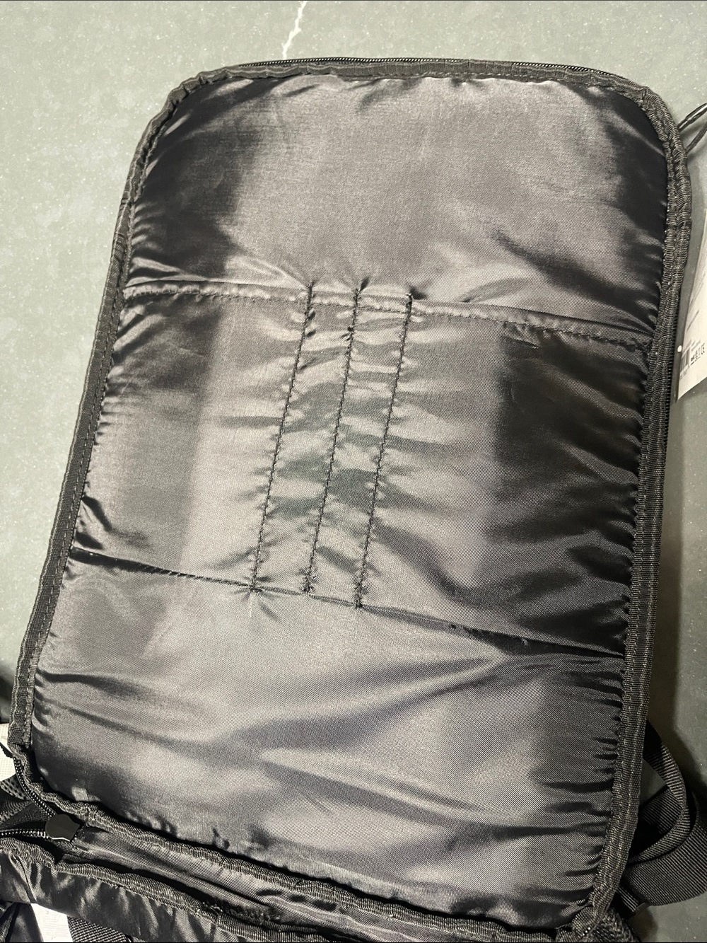 Sharper Image Black Backpack with Orange Accents perfect for travel or school - Picture 8 of 8